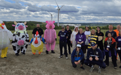 We actively support around 90 different charities