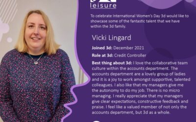 Celebrating the amazing women across the 3d family with Vicki Lingard